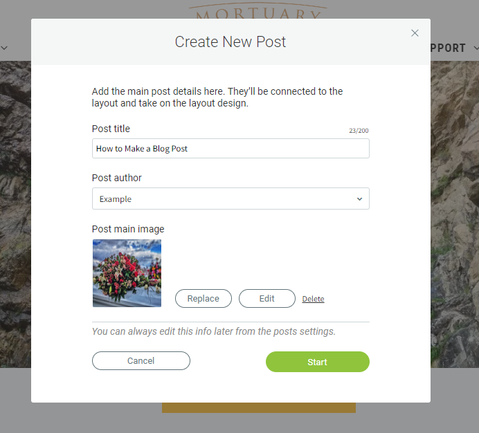 How can I create a blog post?